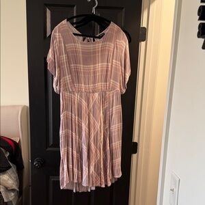 Torrid Soft Pink Plaid womens Dress